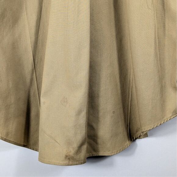 Creighton USA L USMC Style Khaki Utility Shirt Permanent Press Short Sleeve - Picture 4 of 4